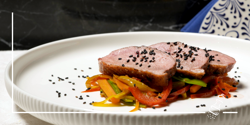 entenbrust mit orientalischem gemuesemix