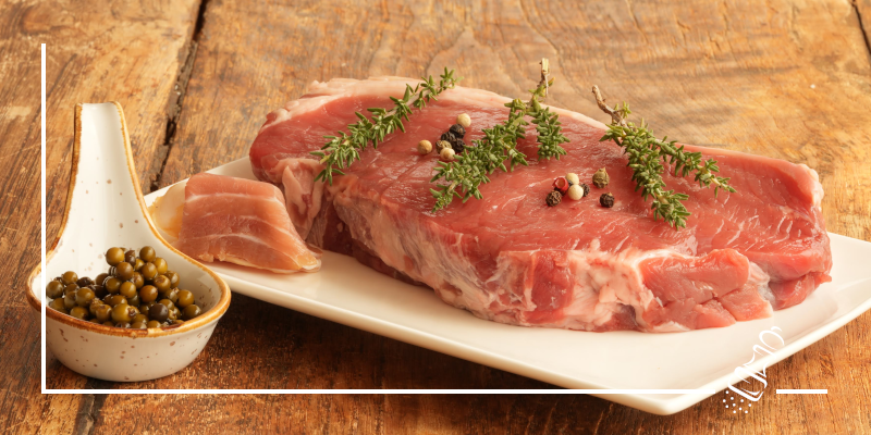 entrecote double an gruener pfeffersauce