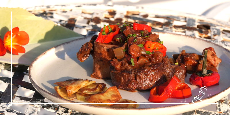 ossobuco vom rind wuerig und fein