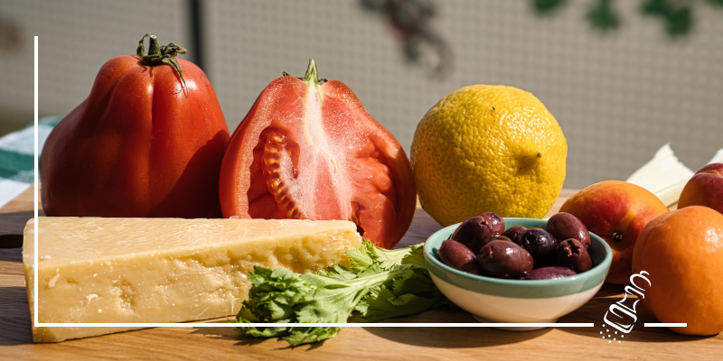 aprikosen tomatensalat