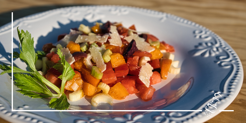 aprikosen tomatensalat