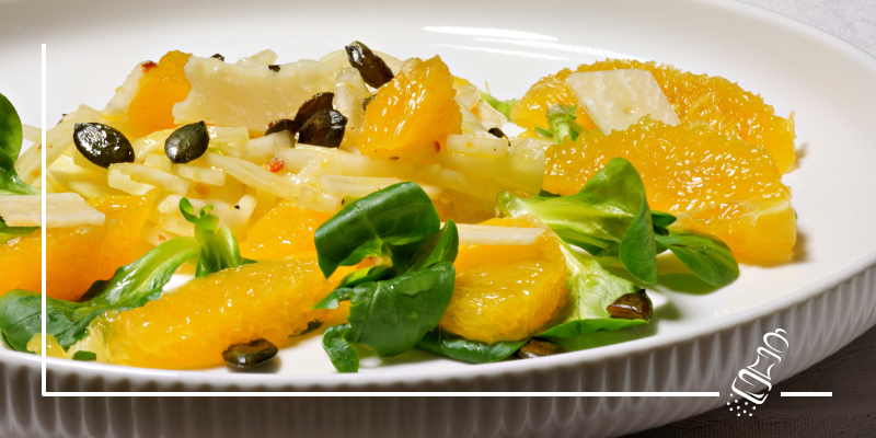 fenchelsalat mit orangen und parmasan