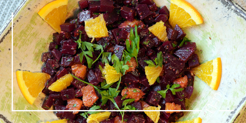 randensalat mit orangen