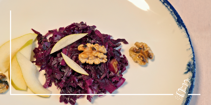 rotkabissalat mit birnen