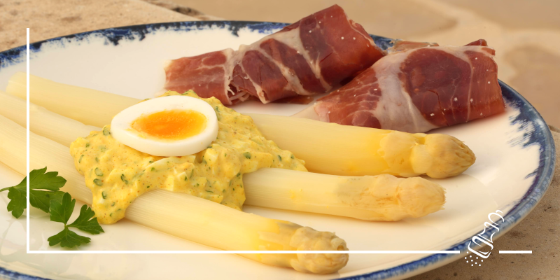 spargeln mit rassiger eiersauce