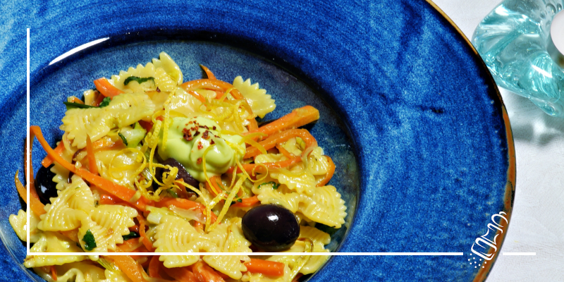 krawaettli an avocadosauce