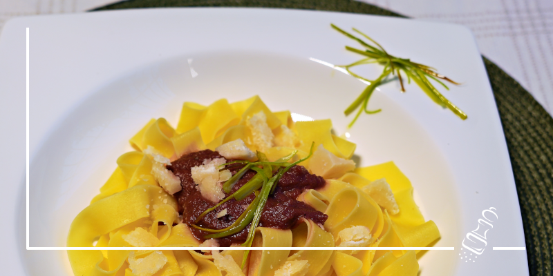 pappardelle an randensauce