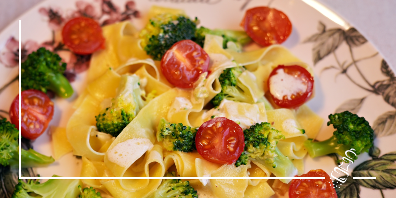 pappardelle mit sardellen und broccoli